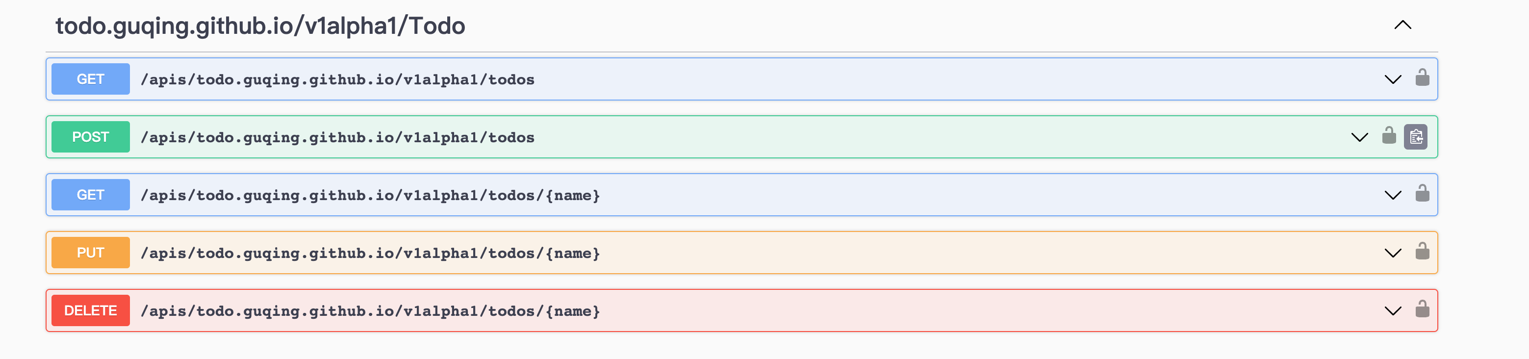 hello world plugin swagger api for toto